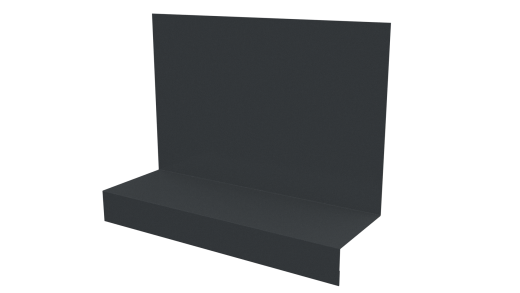 Примыкание боковое фальц 25x65x130 мм, 7011 железно-серый глянцевый