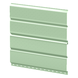 Софит Л-брус перфорированный 264/241x0,4 мм, 6019 бело-зеленый глянцевый