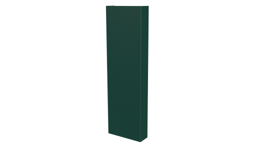 Декоративная накладка 20x60x20 мм, 6005 зеленый мох матовый
