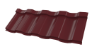 Металлочерепица Геркулес 25 1200/1150x0,5 мм, 3005 винно-красный глянцевый