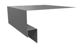 Планка околооконная Блок хаус 200х75х30 мм, 9006 бело-алюминиевый глянцевый