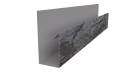 Планка П-образная Блок-хаус 30x30x2000 мм, Морион 3D