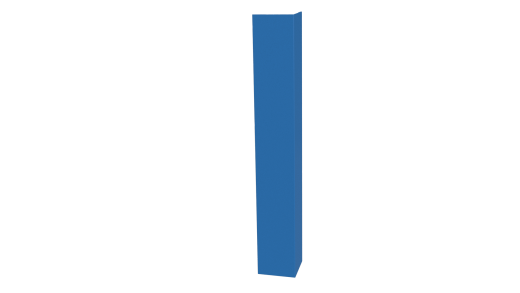 Планка угла наружного 50x50x2000 мм, 5015 небесно-синий глянцевый