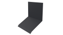 Планка примыкания верхняя к стене фальц 150x130x20 мм, 7024 графитовый серый стальной бархат