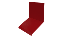 Планка примыкания верхняя к стене фальц 150x130x20 мм, 3020 транспортный красный глянцевый