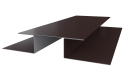 Планка стыковочная сложная 75x2000 мм, 8017 шоколадно-коричневый PUR Pruf