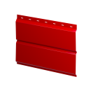 Металлосайдинг Л-брус 264/240x0,4 мм, 3020 транспортный красный глянцевый