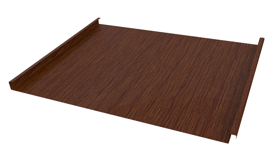 Фальцевая кровля 562/550x0,45 мм, Золотистый дуб 3D