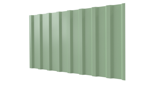 Профнастил С20B 1150/1100x0,45 мм, 6019 бело-зеленый глянцевый