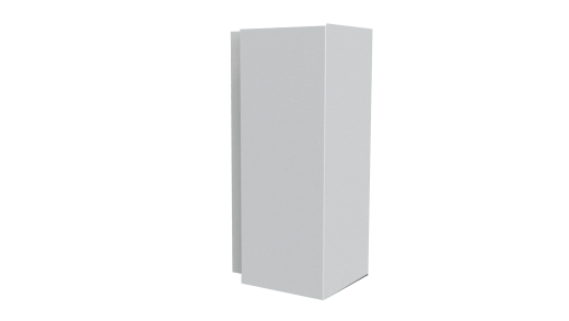 Планка угла наружного сложная Блок-хаус 110x110x2000 мм, 7035 светло-серый глянцевый