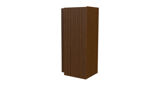 Планка угла наружного сложная Блок-хаус 110x110x2000 мм, Дуб Локарно 3D