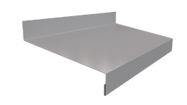 Отлив простой 20х100х20 мм, 8004 медно-коричневый глянцевый