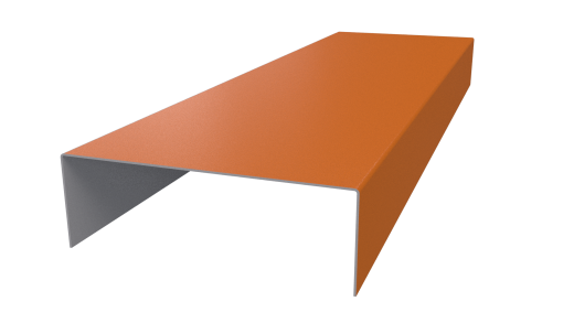Декоративная накладка 20x60x20 мм, 2011 насыщенный оранжевый глянцевый