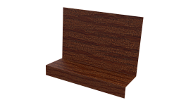 Примыкание боковое фальц 25x65x130 мм, Дуб Кельтик 3D