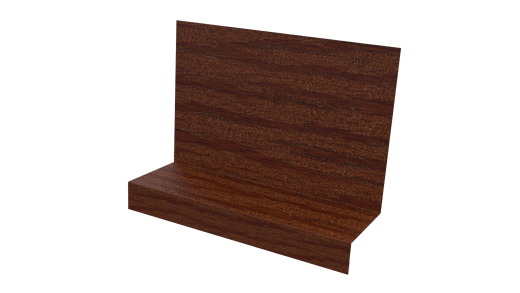 Примыкание боковое фальц 25x65x130 мм, Дуб Кельтик 3D