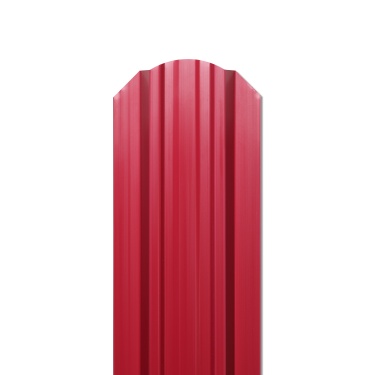 Штакетник Евротрапеция 117x0,45 мм, 3009 оксид красный глянцевый