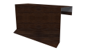 Планка торцевая фальц 65x97 мм, Античный дуб 3D