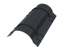 Конёк круглый R110x2000 мм, 7024 графитовый серый матовый