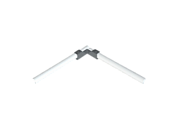 Угловое соединение ECONOM d-25 х/к с крепежом, 7024 графитовый серый