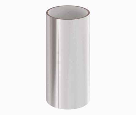 Труба водосточная 85x3000 мм, 8017 шоколад