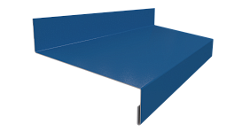 Отлив простой 20х70х20 мм, 5021 водная синь глянцевый