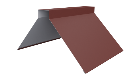 Конёк фигурный 150x150x2000 мм, 3009 оксид красный матовый
