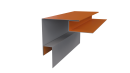 Планка угла наружного сложная 75x75x2000 мм, 2011 насыщенный оранжевый глянцевый