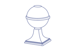 Шар на колпак в сборе ZKING