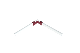 Угловое соединение ECONOM d-25 х/к с крепежом, 3005 винно-красный матовый