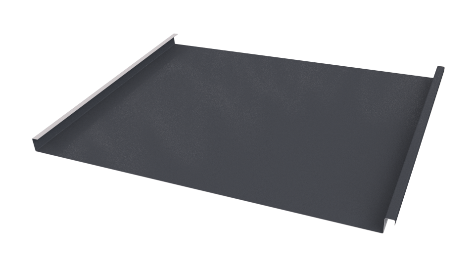 Фальцевая кровля 562/550x0,5 мм, 7024 графитовый серый PUR Pruf