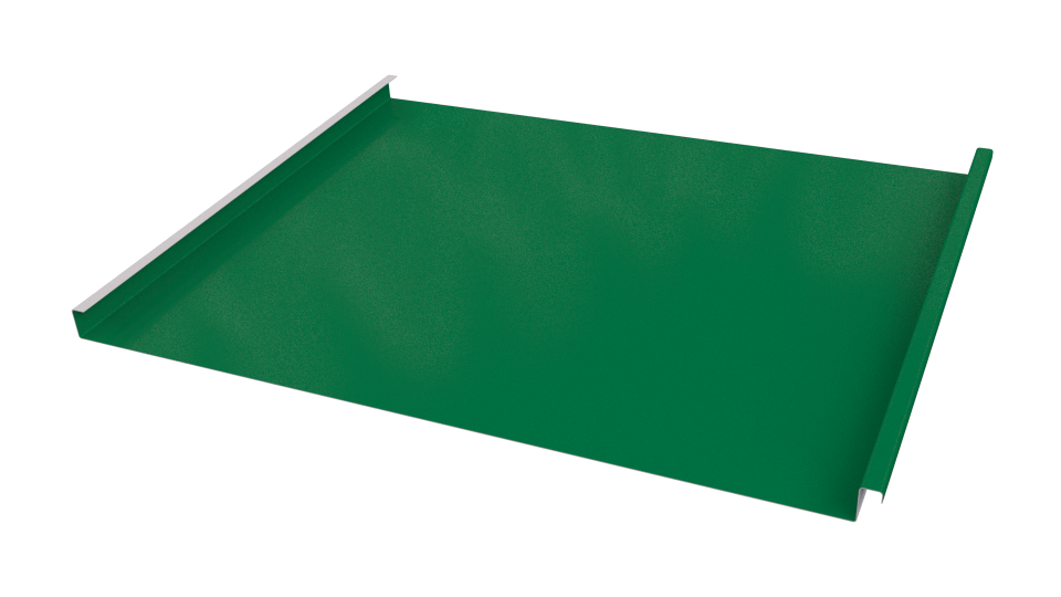 Фальцевая кровля 562/550x0,45 мм, 6029 мятно-зеленый глянцевый