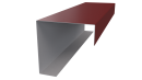 Декоративная накладка угловая 20x60x60x20 мм, 3011 коричнево-красный глянцевый