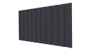 Профнастил С8 1200/1150x0,5 мм, 7024 графитовый серый стальной бархат