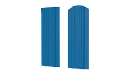 Штакетник Евротрапеция 110x0,45 мм, 5015 небесно-синий глянцевый