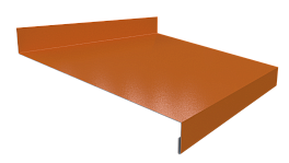 Отлив простой 20х150х20 мм, 3005 винно-красный глянцевый