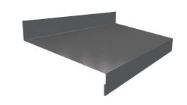 Отлив простой 20х100х20 мм, 7040 серое окно глянцевый