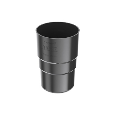 Соединитель водосточной трубы 90 мм, RAL 9005