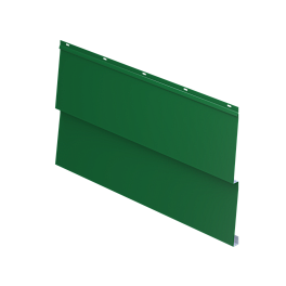 Металлосайдинг Корабельная доска 267/236x0,45 мм, 6002 лиственно-зеленый глянцевый