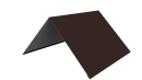 Конёк простой 150x150x2000 мм, 8017 шоколадно-коричневый PUR Pruf