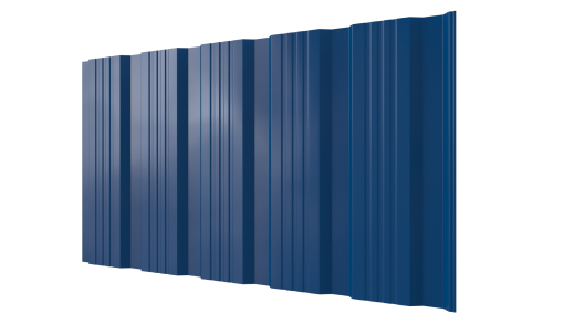 Профнастил К20 1185/1120x0,4 мм эконом, 5005 сигнальный синий глянцевый