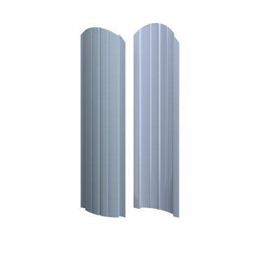 Штакетник Европланка Престиж 131x0,45 мм, 9006 бело-алюминиевый глянцевый