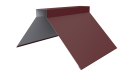 Конёк фигурный 150x150x2000 мм, 3005 винно-красный матовый