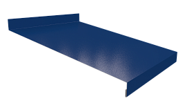 Отлив простой 20х250х20 мм, 5015 небесно-синий глянцевый