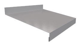 Отлив простой 20х150х20 мм, 8004 медно-коричневый глянцевый