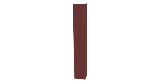 Планка угла наружного 30x30x2000 мм, 3009 оксид красный глянцевый