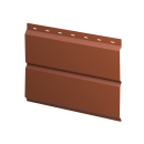 Металлосайдинг Л-брус 264/240x0,5 мм, 8004 медно-коричневый матовый