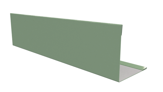 Планка завершающая 10x50x50x10 мм, 6019 бело-зеленый глянцевый