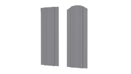 Штакетник Евротрапеция 110x0,4 мм, 7004 сигнальный серый глянцевый