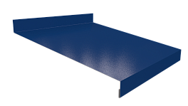 Отлив простой 20х200х20 мм, 5015 небесно-синий глянцевый