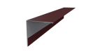 Планка угла наружного 30x30x2000 мм, 3005 винно-красный матовый